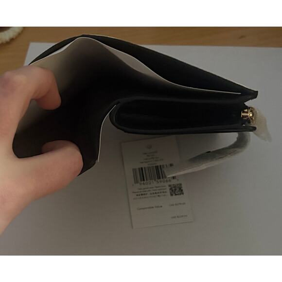 NWT Kate Spade Madison Medium Compact Bifold Wallet Puffy Heart Meringue Multi - Picture 8 of 9